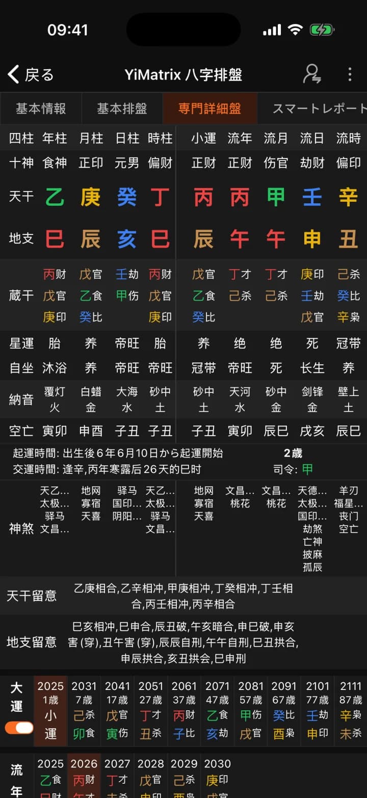 四柱推命 · YiMatrix App