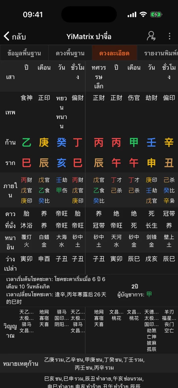 วิเคราะห์บาจื่อ · YiMatrix App