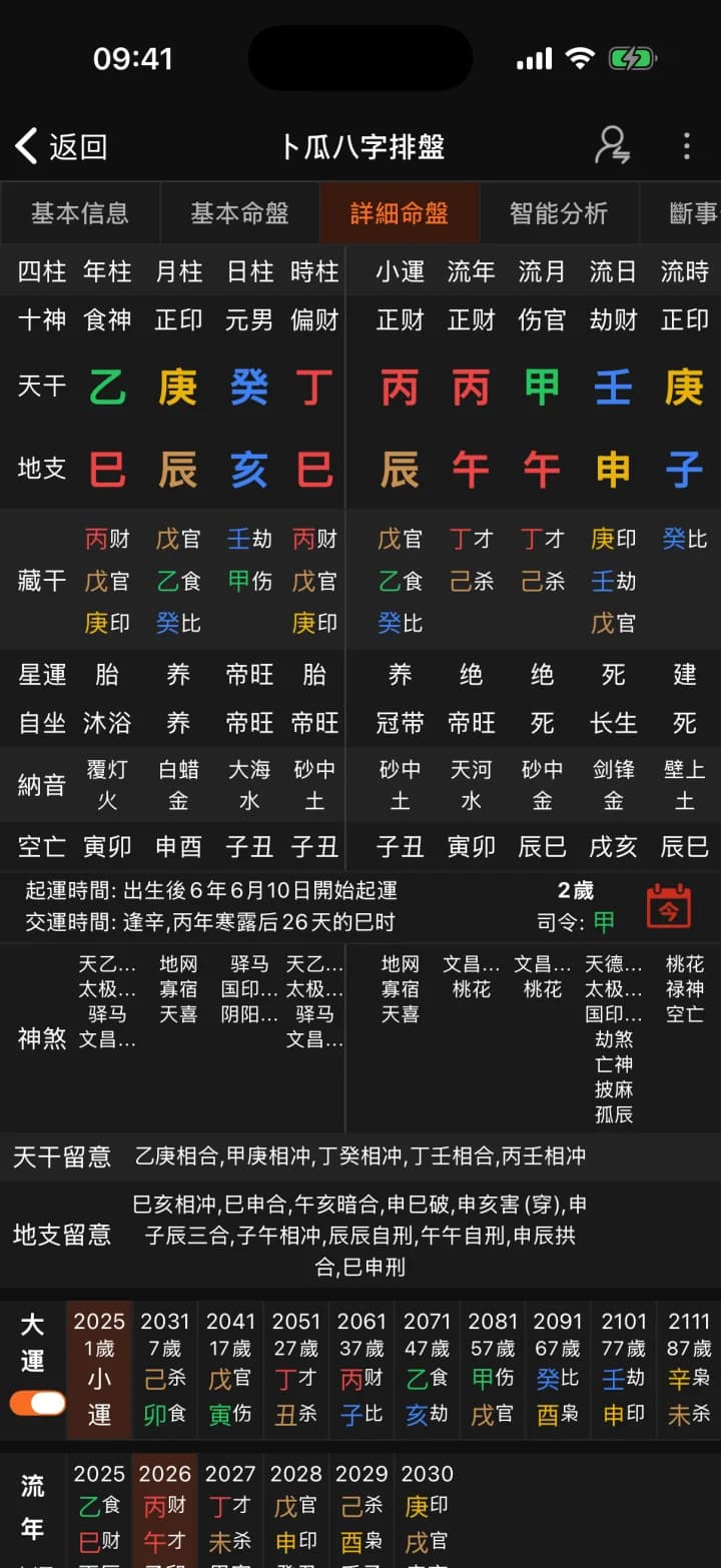 八字排盤 · YiMatrix App